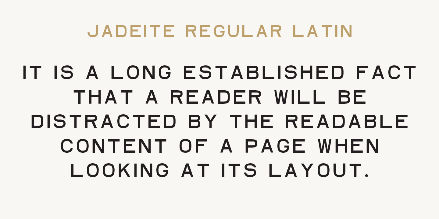 Przykład czcionki Jadeite Rounded Italic